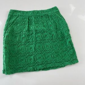 💚Green lace skirt with pockets💚